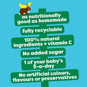Heinz Apple, Pear & Banana Fruit Puree Pouch Baby Food 6+ Months 100g - gallery image 4