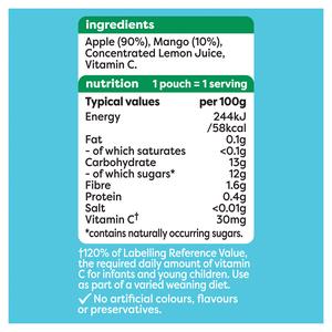 Heinz Apple & Mango Baby Food Fruit Puree Pouch 6+ Months 100g - gallery image 4