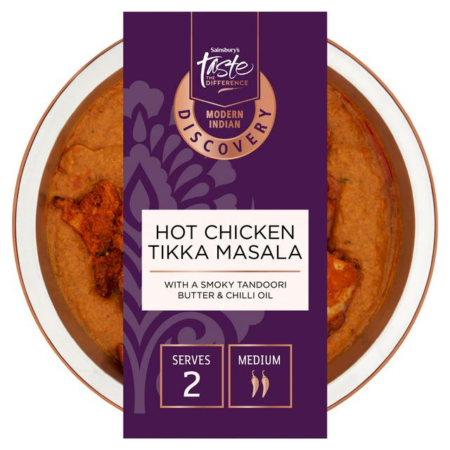 Taste the Difference Sainsbury's Discovery Hot Chicken Tikka Masala, Taste the Difference 400g