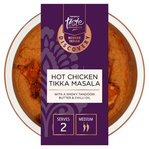 Sainsbury's Discovery Hot Chicken Tikka Masala, Taste the Difference 400g