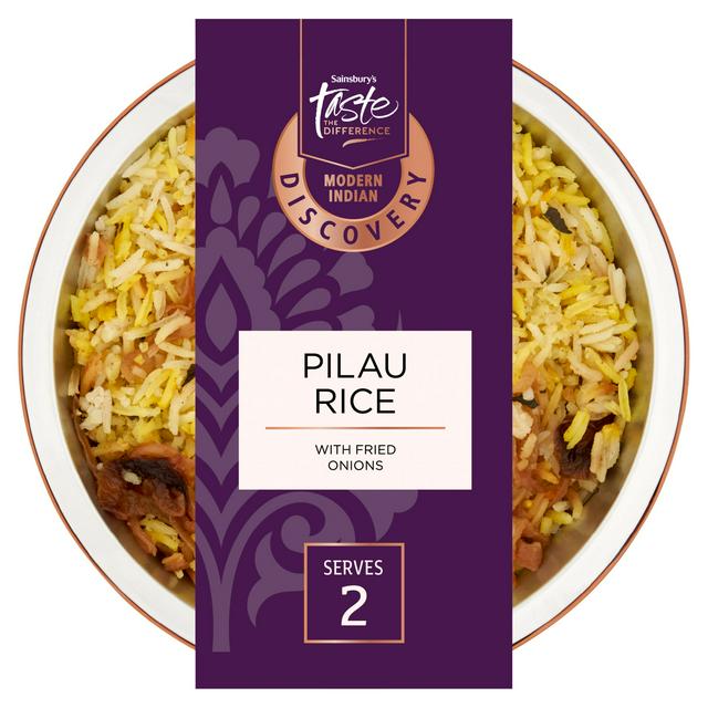 Taste the Difference Sainsbury's Pilau Rice with Fried Onions, Taste the Difference 300g
