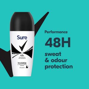 Sure Anti Perspirant Roll On Invisible Black & White 50ml - gallery image 2