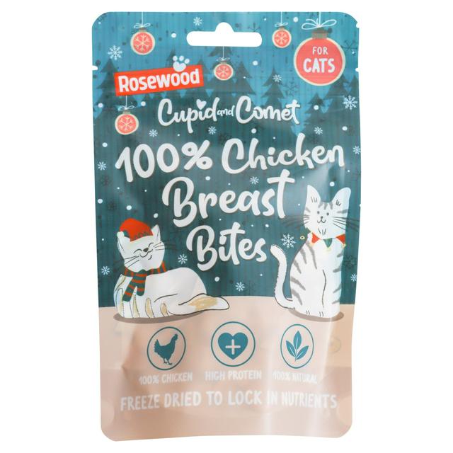Rosewood Cupid & Comet 25g 100% Chicken Breast Cat Bites - gallery image 1