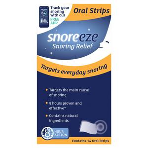 Snoreeze Snoring Relief Oral Strips x14