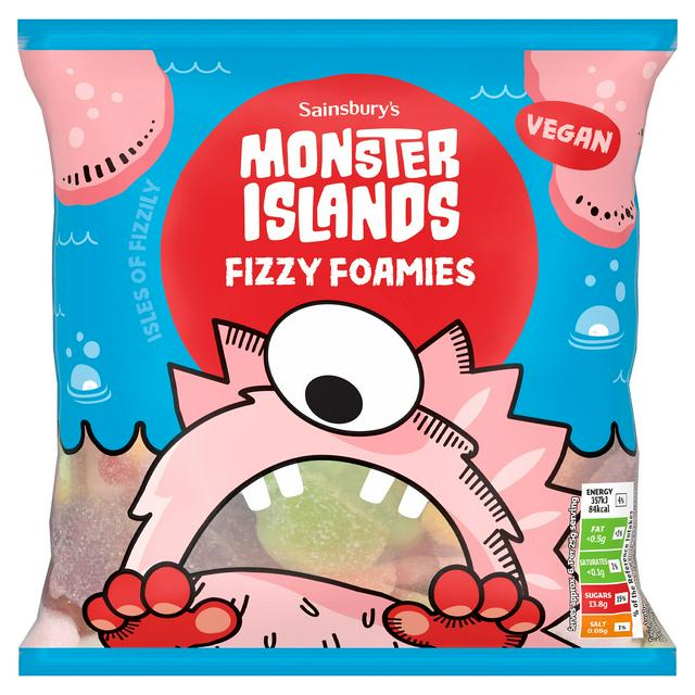 Sainsbury's Monster Islands Fizzy Foamies 170g - gallery image 1