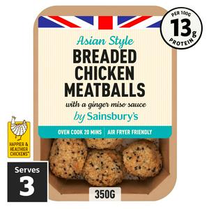 Sainsbury's 350g Asian Style Breaded Chicken Meatballs