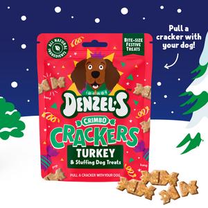 Denzel's Crimbo Crackers 90g Turkey & Stuffing Dog Treats - gallery image 2
