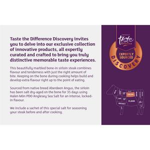 Sainsbury's Discovery (Approx.550g) 35 Day Salt Dry Aged Aberdeen Angus Sirloin Steak, Taste the Difference - gallery image 2