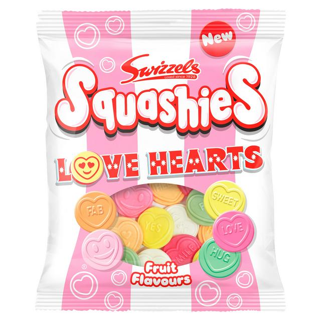 Swizzels Squashies Love Hearts 140g - gallery image 1