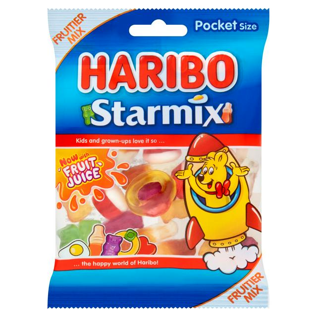 Haribo 42g Starmix Fruit & Cola Flavour Jelly & Foam Sweets Pocket Pack - gallery image 1