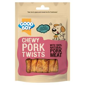 Good Boy Chewy Pork Twists Dog Treats 60g