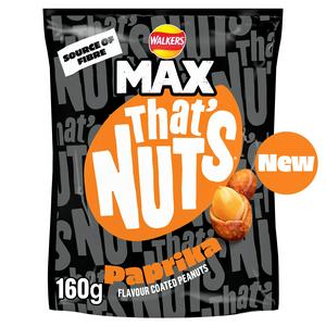 That's Nuts Walkers Max Paprika Sharing Coated Peanuts 160g