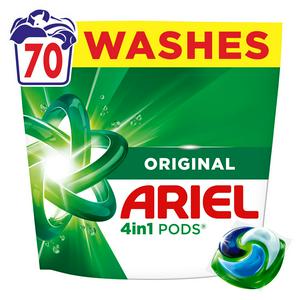 Ariel 3 in 1 Pods Laundry Detergent Washing Capsules 70 Washes
