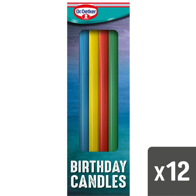 Dr Oetker 12 Rainbow Birthday Candles