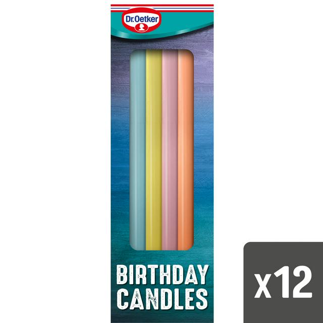 Dr Oetker Dr. Oetker 12 Pastel Birthday Candles
