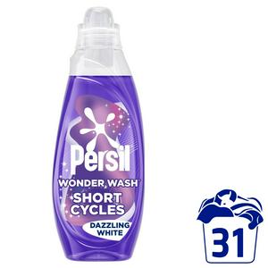 Persil Wonder Wash Dazzling White Laundry Detergent 31 Washes 837ml 
