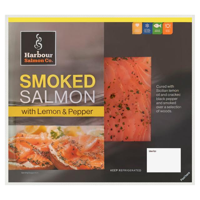 Harbour Salmon Co Harbour Salmon Co. Smoked Salmon with Lemon & Pepper 100g