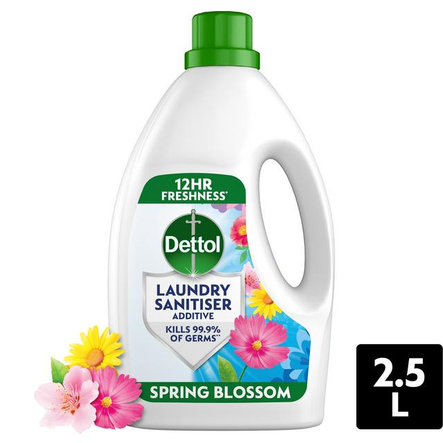 Dettol Additive Antibacterial Laundry Sanitiser Spring Blossom 2.5L - gallery image 1