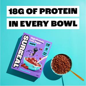 Surreal High Protein Low Sugar Pops Chocolate 240g - gallery image 2