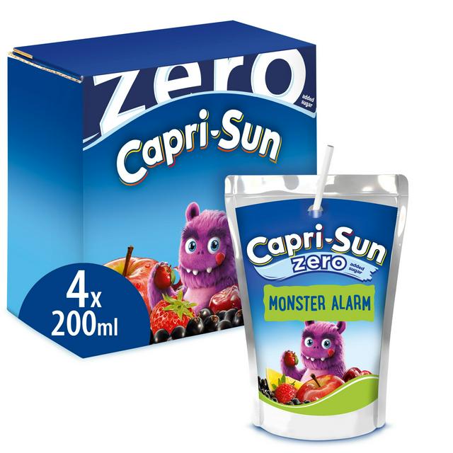Capri-Sun Zero Monster Alarm Kids Juice Drink 4 x 200ml - gallery image 1
