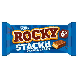 Fox's Rocky Stack'd Vanilla Cream 6 x 25g | Sainsbury's