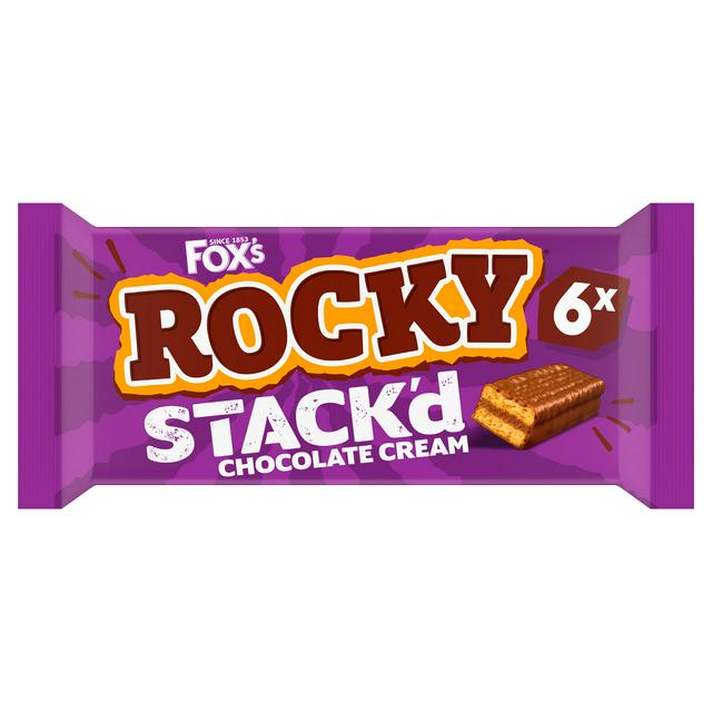 Fox's Rocky Stack'd Chocolate Cream 6 x 25g | Sainsbury's