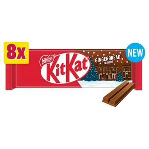 KitKat 2 Finger Milk Chocolate Biscuit Bars 8 Pack Multipack 165.6g