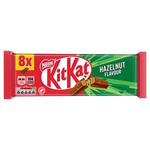 KitKat 2 Finger Hazelnut Flavour Chocolate Bar Multipack x8 165.6g - gallery image 2