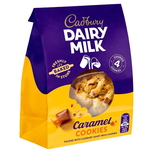 Baker & Baker Cadbury Dairy Milk Caramel Cookies x4