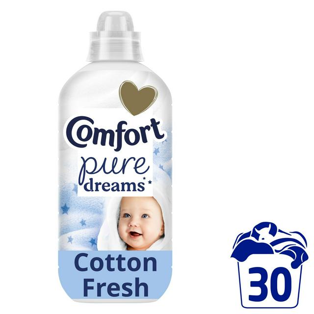 Comfort Fabric Conditioner Pure Dreams Cotton Fresh 30 Washes 900ml - gallery image 1
