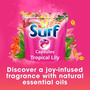 Surf 3 in 1 Laundry Washing Detergent Capsules Tropical Lily 51 Washes - gallery image 2