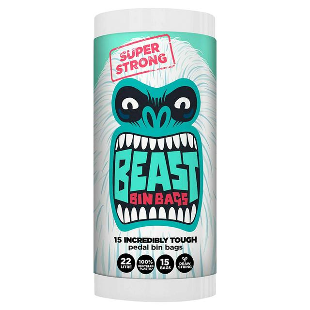 BEAST Incredibly Tough Pedal Bin Bags x15