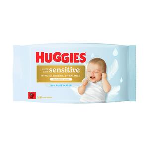 Huggies Pure Extra Care Sensitive Plastic Free Baby Wipes x48