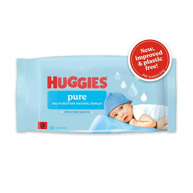 Huggies Pure Baby Wipes x48 Sainsbury's