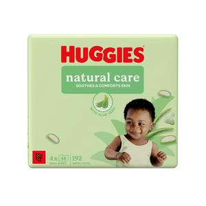 Huggies Natural Care Plastic Free Baby Wipes 4 x 48