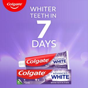 Colgate Advanced White Purple Teeth Whitening Toothpaste 75ml - gallery image 3