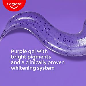 Colgate Advanced White Purple Teeth Whitening Toothpaste 75ml - gallery image 4