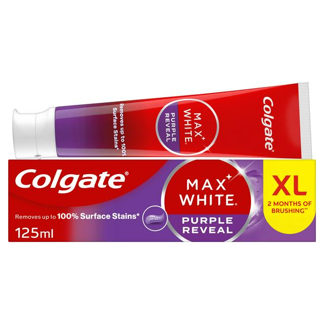 Colgate Max White Purple Reveal Instant Teeth Whitening Toothpaste 125ml
