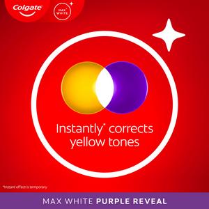 Colgate Max White Purple Reveal Instant Teeth Whitening Toothpaste 125ml - gallery image 5