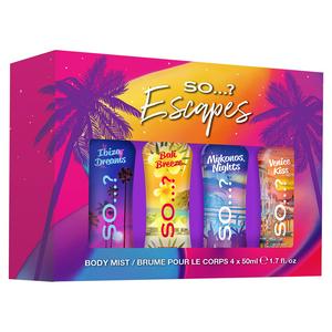 So...? Escapes Body Mist 4 x 50ml