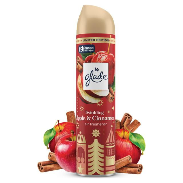 Glade Twinkling Apple & Cinnamon Festive Aerosol Spray Air Freshener, Limited Edition 300ml - gallery image 1