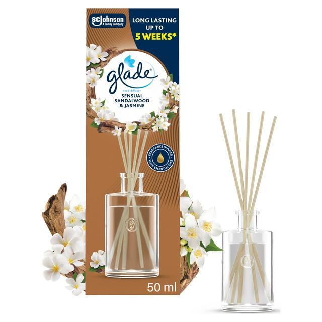 Glade Sensual Sandalwood & Jasmine Reed Diffuser 50ml - gallery image 1