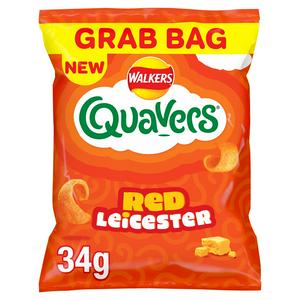 Quavers Red Leicester Grab Bag Crisps 34g