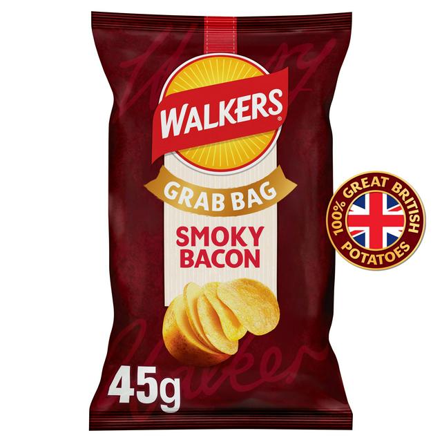 Walkers Smokey Bacon Grab Bag Crisps 45g