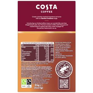 Costa Coffee 6 x 17g Barista Creations Gingerbread Latte Sachets - gallery image 4