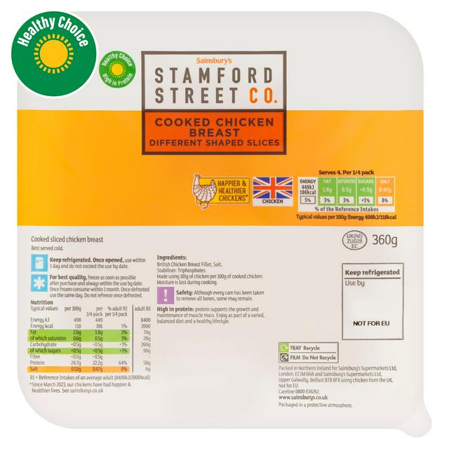Stamford Street Co Stamford Street Co. Cooked Chicken Breast 360g