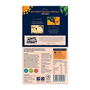 White Rabbit 250g Butternut Squash & Provola Gluten Free Filled Girasoli Pasta - gallery image 2