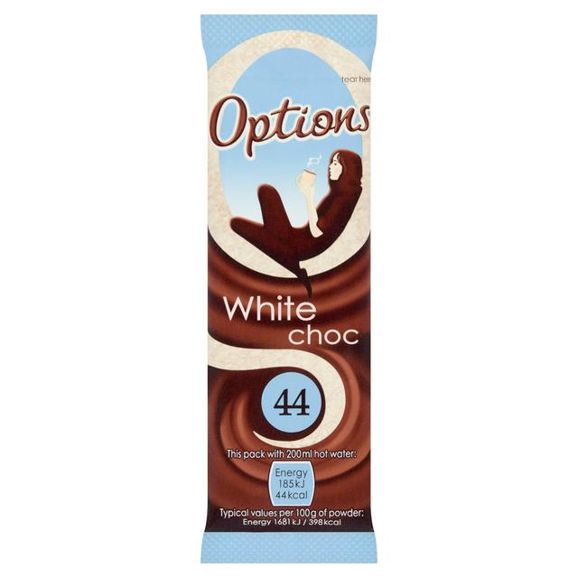 Options Instant White Hot Chocolate Drink 11g - gallery image 1