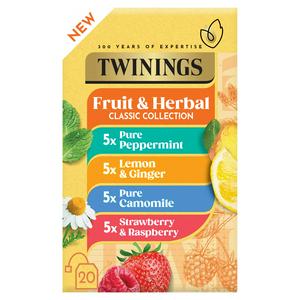 TWININGS FRUIT & HERBAL COLLECTION 20 TEABAGS 35G