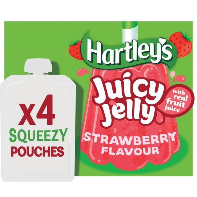Hartleys Strawberry Jelly Pouch Multipack 4x90g